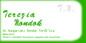 terezia mondok business card